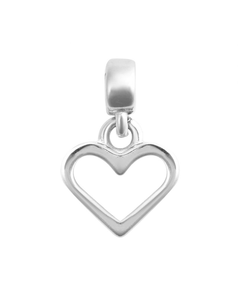 Pendente Daniel Wellington Heart Contour Charm Silver