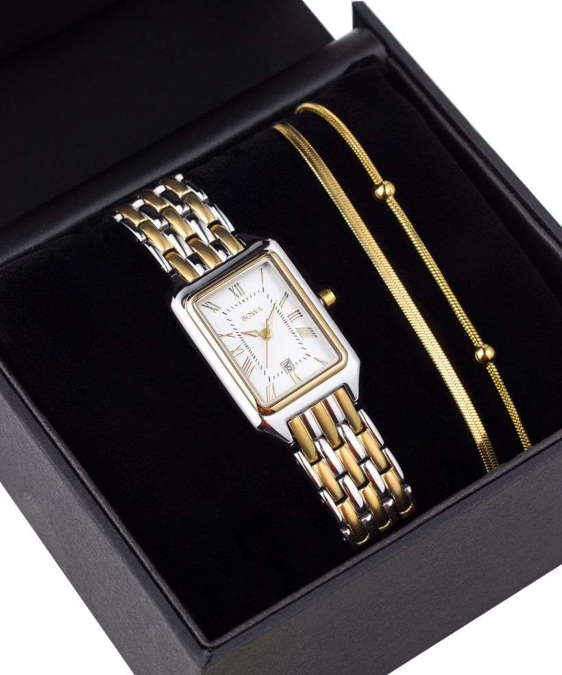 Orologio da Donna BOWA Barcelona Pearl Gold Steel 23 Gift Set