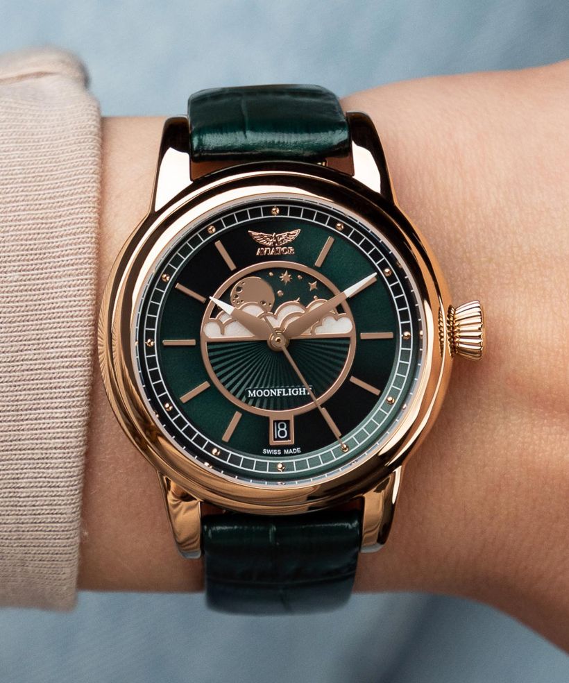 Orologio da Donna Aviator Douglas Moonflight