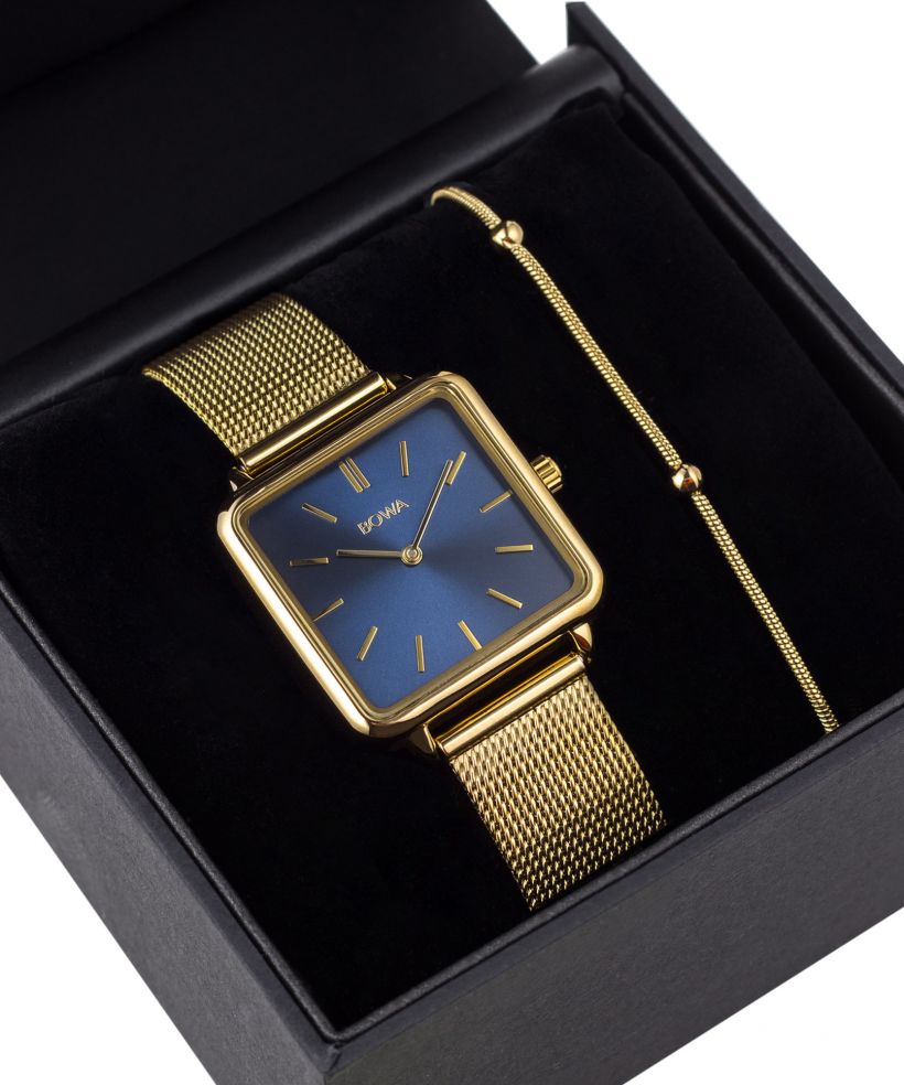 Orologio da Donna BOWA Vienna Navy Blue-Gold Mesh 29