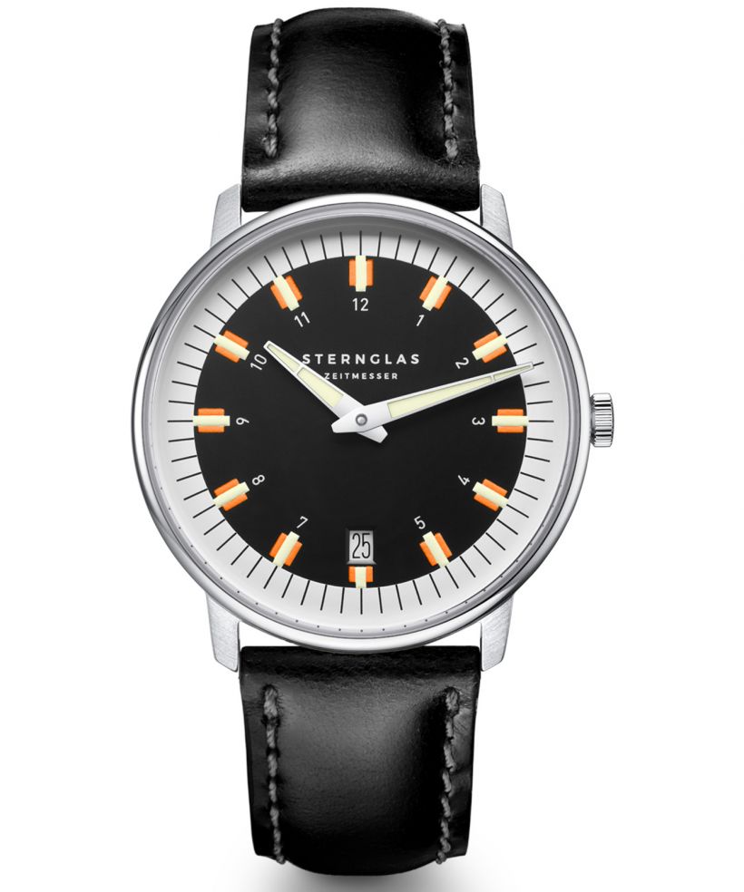 Orologio da Uomo Sternglas Egor Black Silver