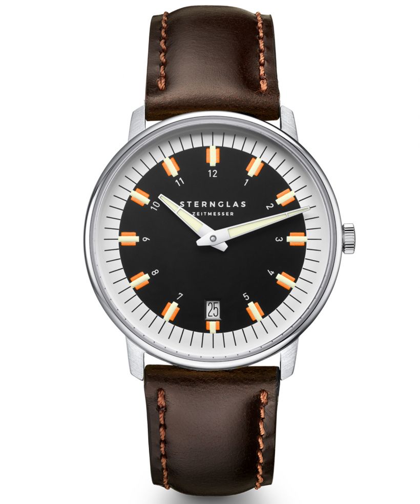 Orologio da Uomo Sternglas Egor Black Silver