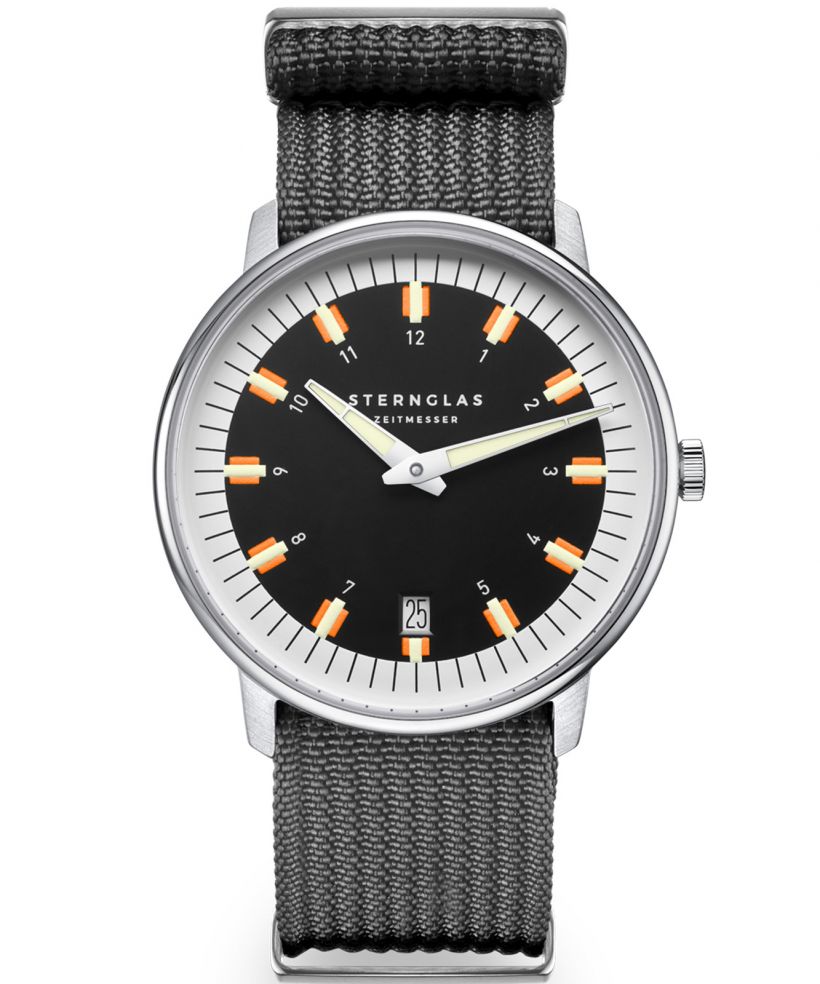 Orologio da Uomo Sternglas Egor Black Silver
