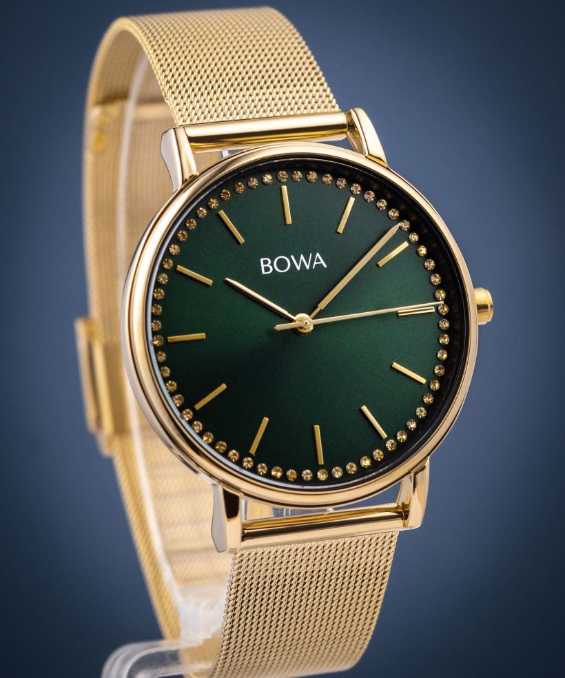Orologio da Donna BOWA Rio Green-Gold Mesh 38