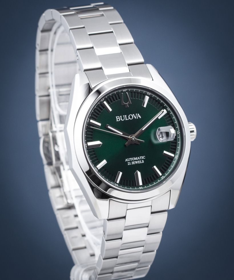 Bulova Orologio Elegante Uomo 98D166 - Acciaio IP Nero, Quadrante Con Diamanti E Dettagli Oro