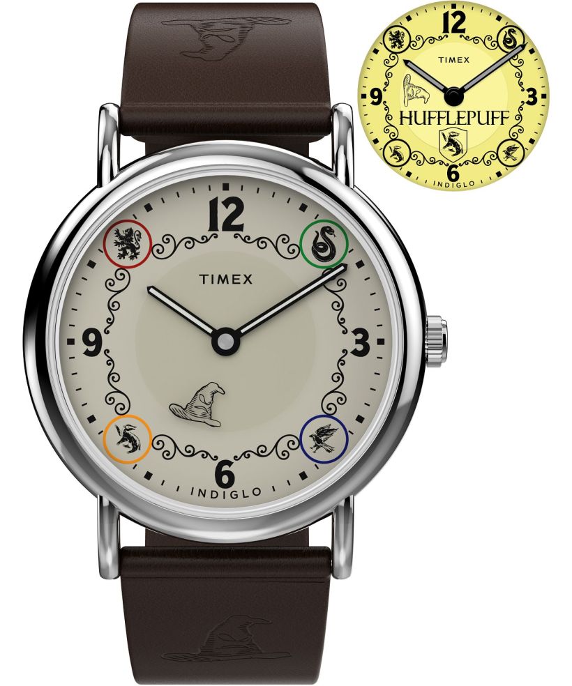 Orologio Unisex Timex Harry Potter X Weekender Hufflepuff House 38mm Leather Strap
