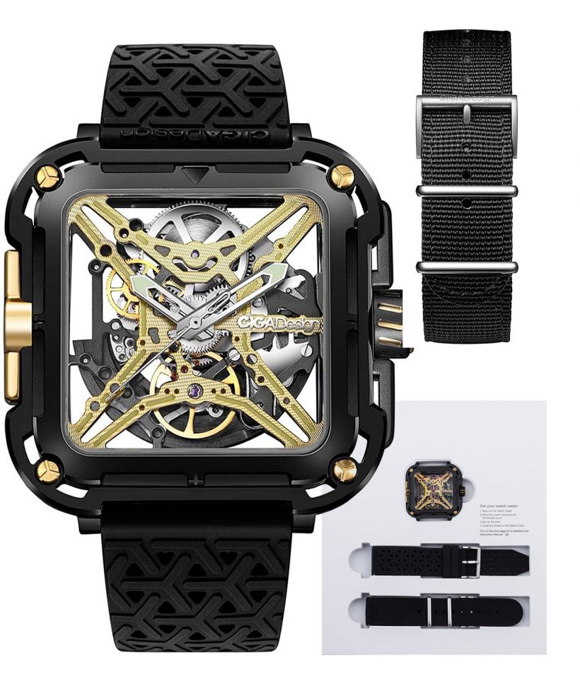 Orologio da Uomo Ciga Design X Series Gorilla Black DLC & Gold Titanium Automatic