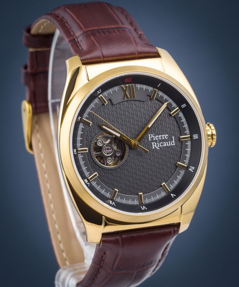 Orologio da Uomo Pierre Ricaud Automatic Open Heart