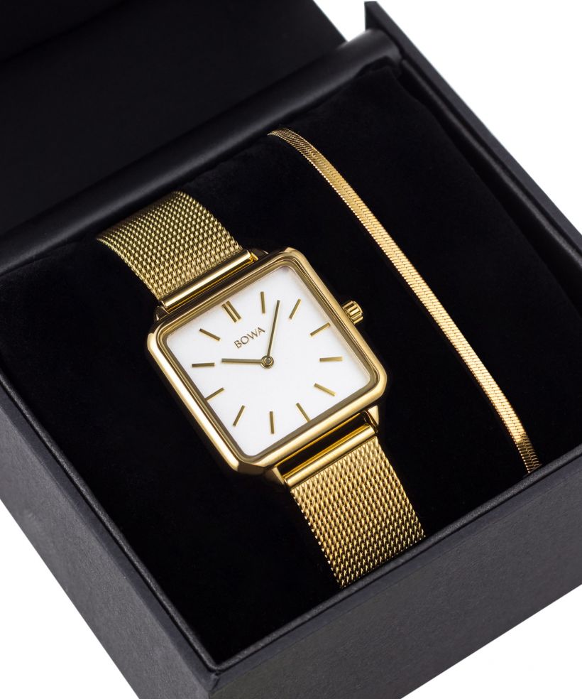 Orologio da Donna BOWA Vienna White Gold Mesh 29 Gift Set