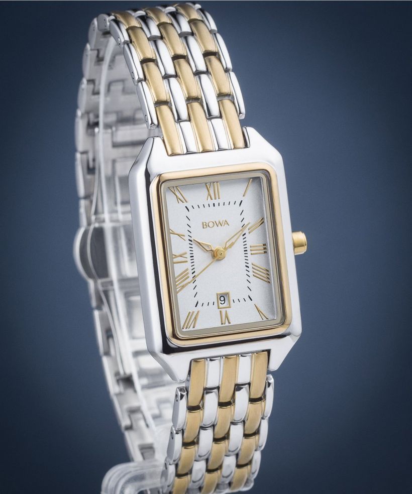 Orologio da Donna BOWA Barcelona White Silver-Gold Steel 23