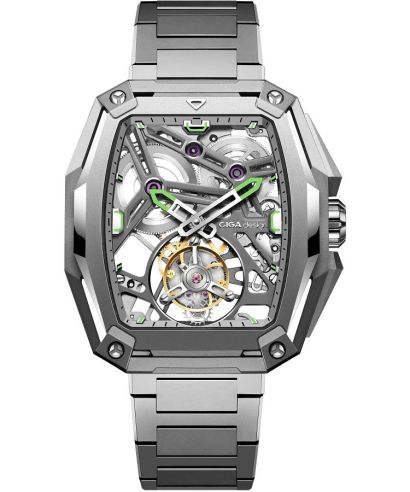 Orologio da Uomo Ciga Design Hunter Tourbillon Series Z Automatic Titanium Skeleton