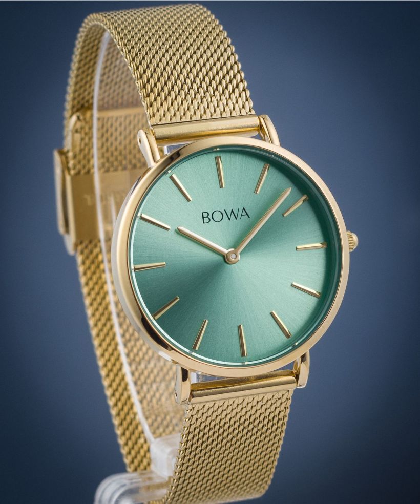 Orologio da Donna BOWA New York Petite Mint-Gold Mesh 34