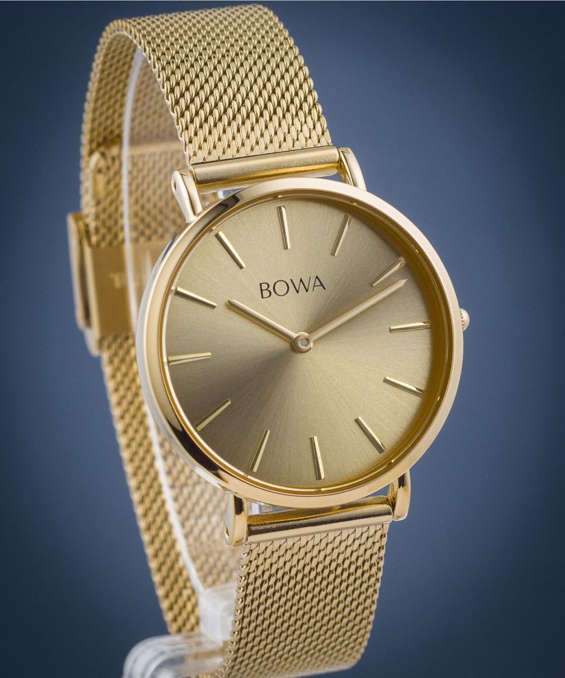 Orologio da Donna BOWA New York Petite Full Gold Mesh 34