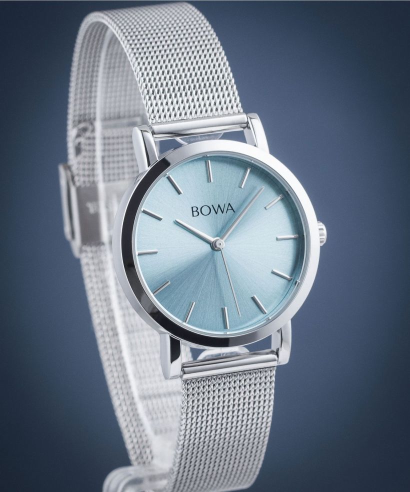 Orologio da Donna BOWA Tokyo Ice-Blue Silver Mesh 33