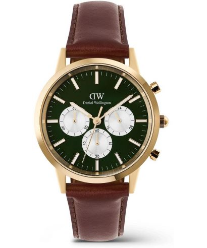 Orologio da Uomo Daniel Wellington Iconic St Mawes Emerald Panda Gold Chronograph
