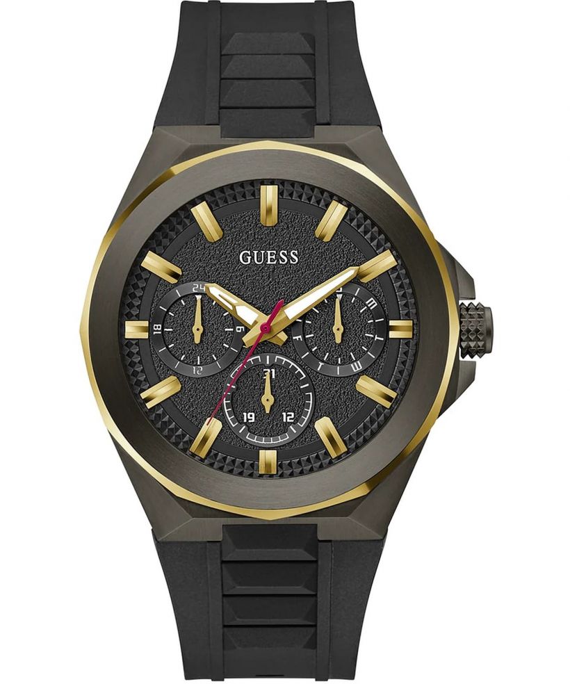 Orologio Guess Sport GS MONTE Uomo Nero Silicone 42mm GW0805G1