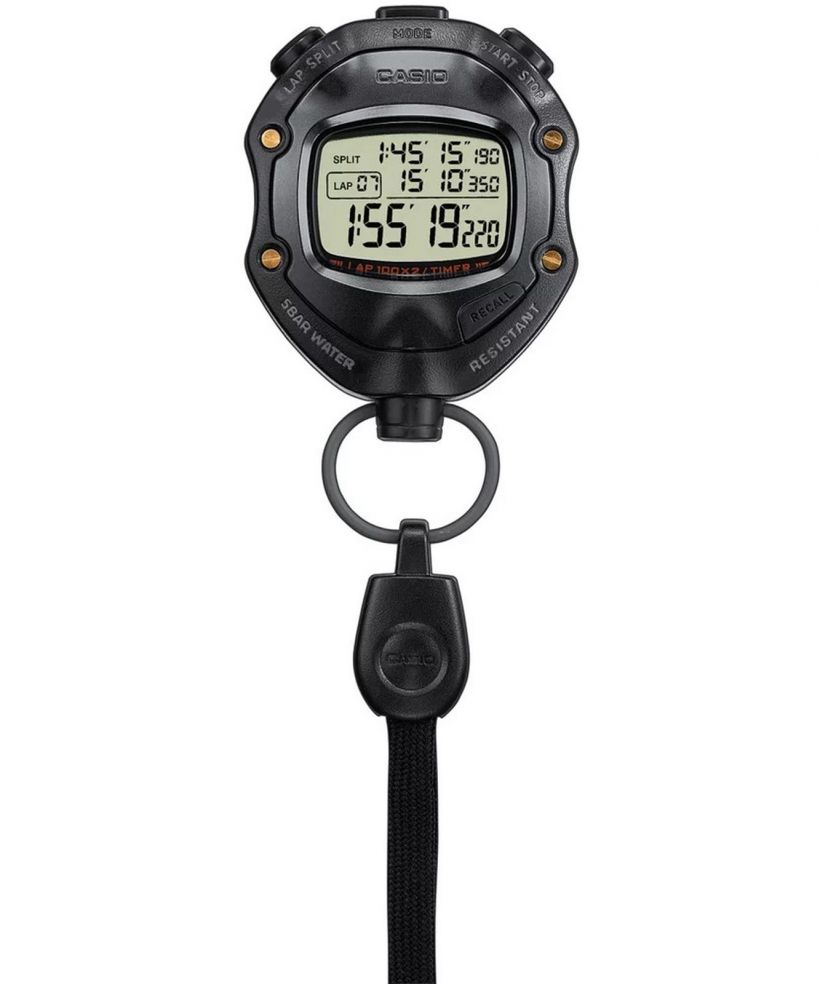 Orologio da Tasca Casio Digital Black Stopwatch