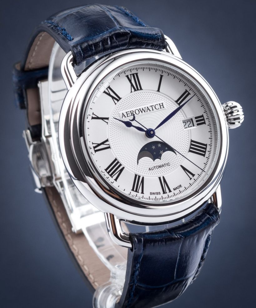Orologio da Uomo Aerowatch 1942 Moon Phases Automatic