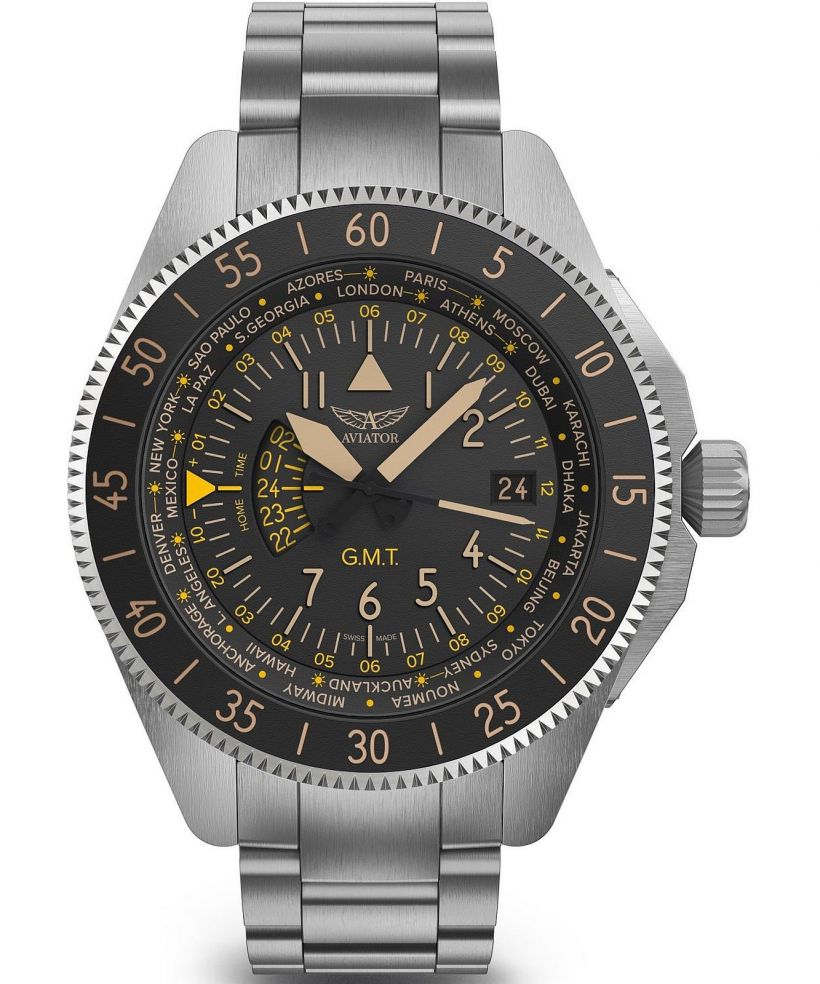 Orologio da Uomo Aviator Airacobra GMT