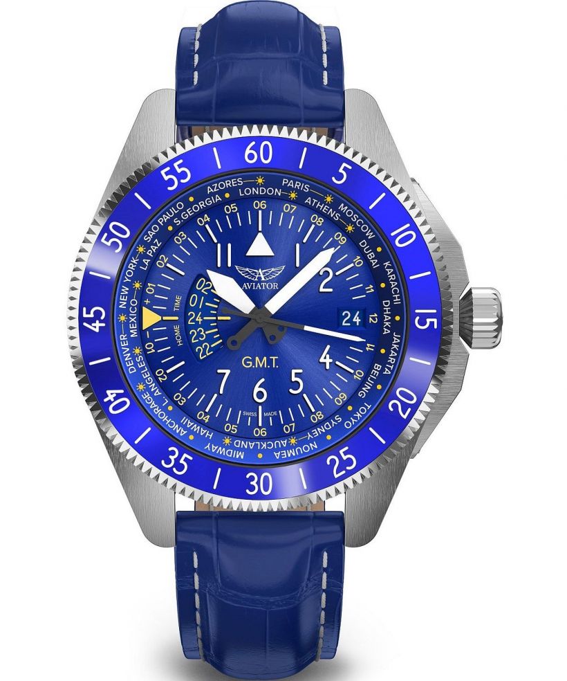 Orologio da Uomo Aviator Airacobra GMT