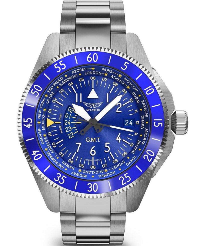 Orologio da Uomo Aviator Airacobra GMT