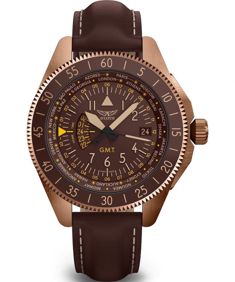Orologio da Uomo Aviator Airacobra GMT