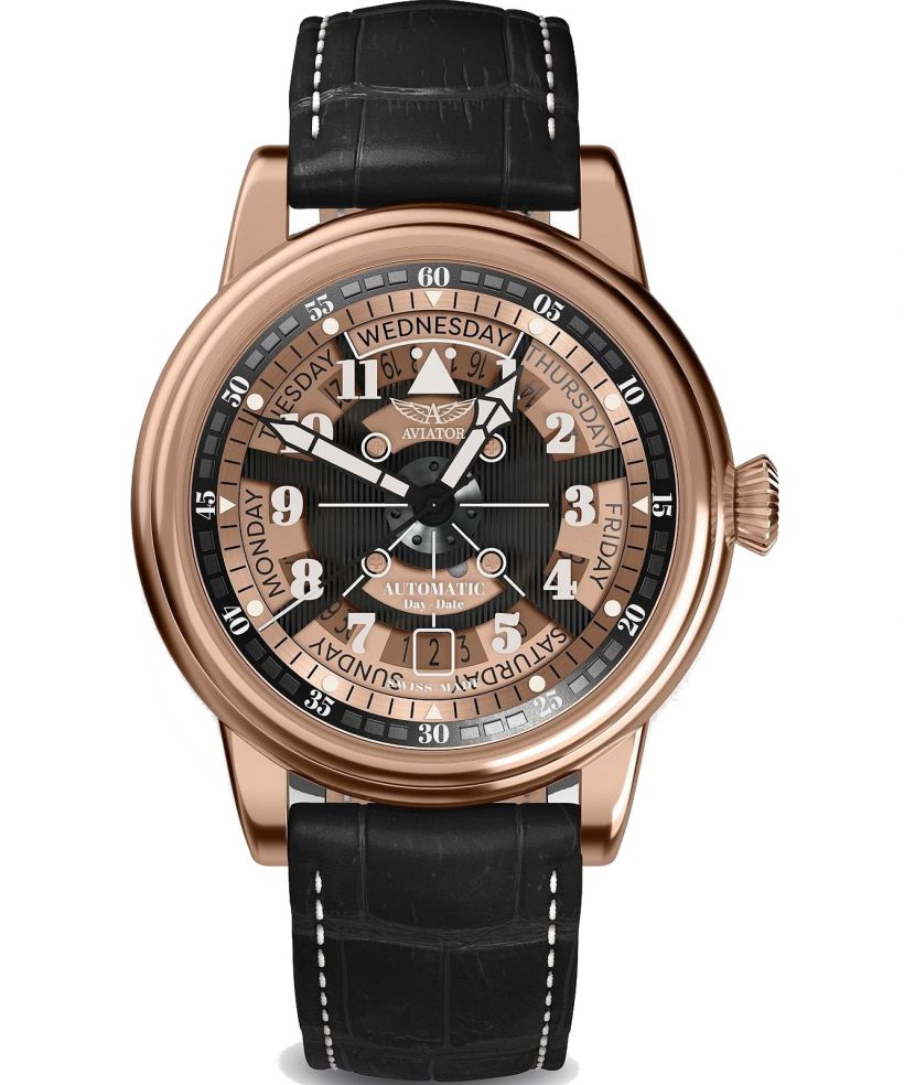 Orologio da Uomo Aviator Douglas Day-Date Meca 41
