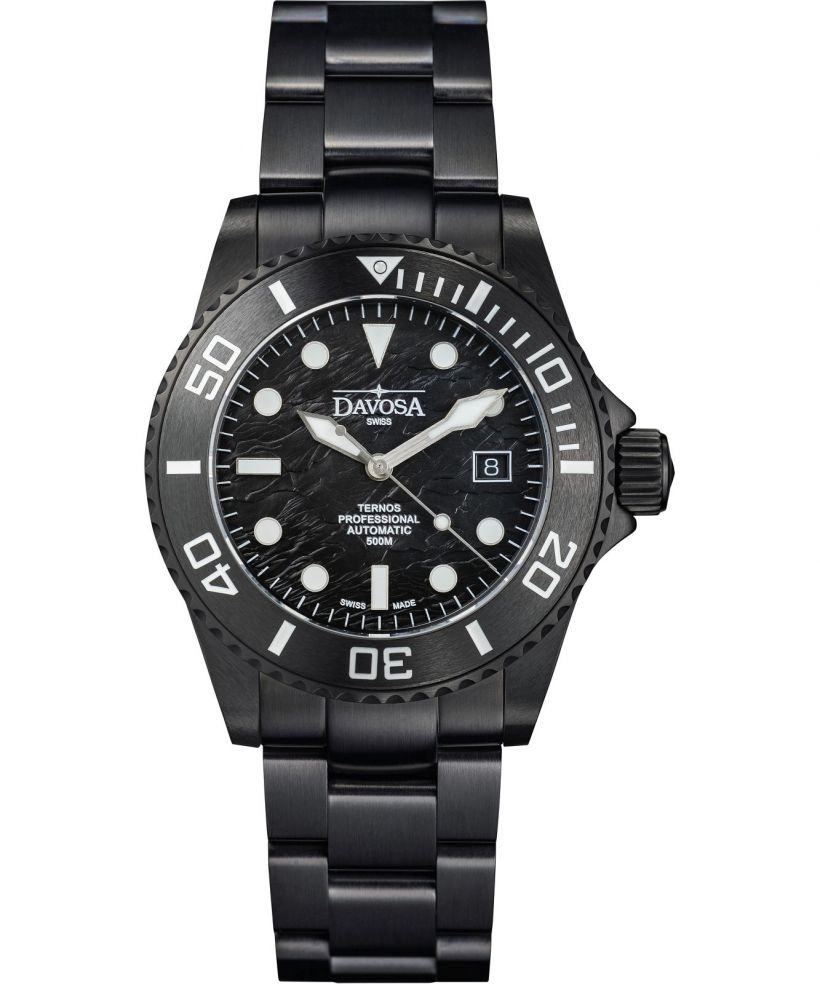Orologio da Uomo Davosa Ternos Professional Black Rock Automatic Limited Edition