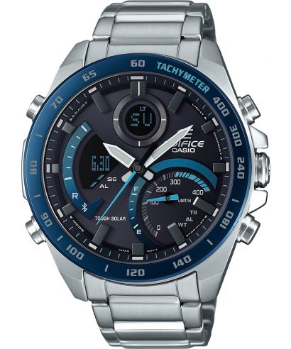 Orologio da Uomo Edifice Premium Bluetooth Sync LCD Chrono Tough Solar