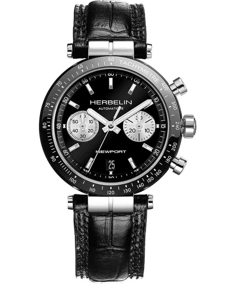 Orologio da Uomo Herbelin Newport Heritage BI-COMPAX Reverse Panda Automatic Chronograph
