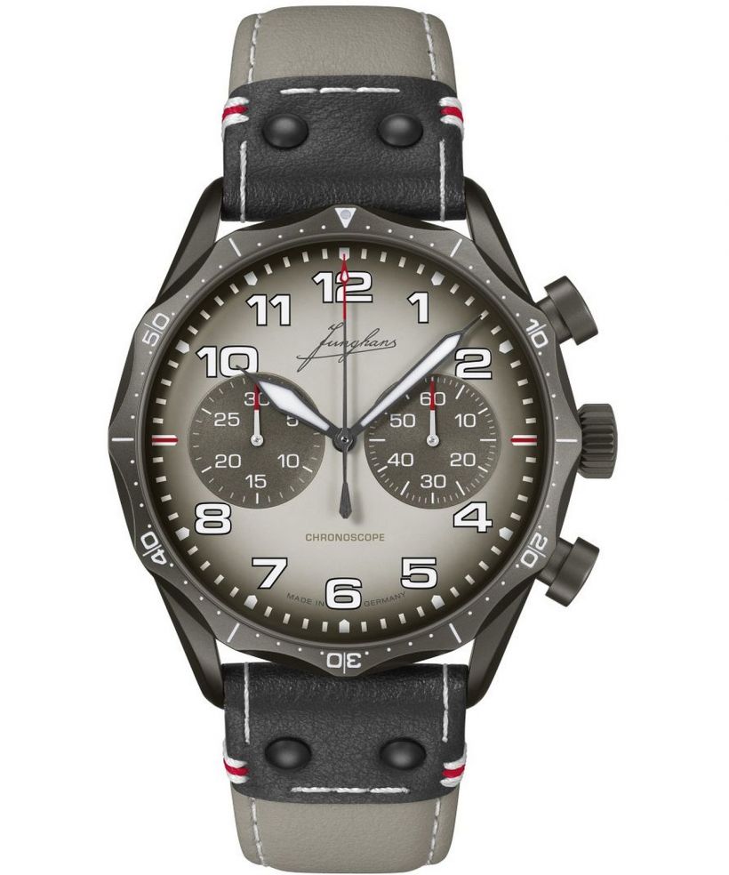 Orologio da Uomo Junghans Meister Pilot Chronoscope Desert