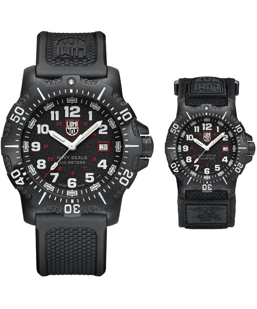 Luminox cinturino 24 mm Gomma, Blu, Argento