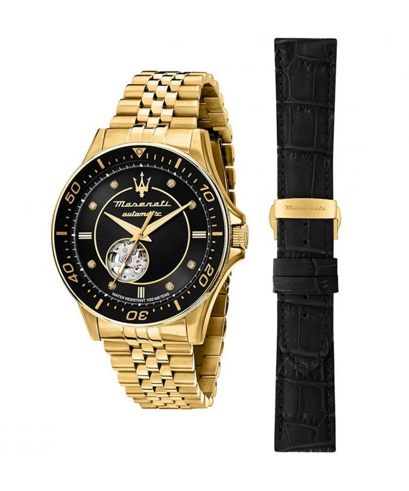 Orologio da Uomo Maserati Sfida Open Heart Automatic SET