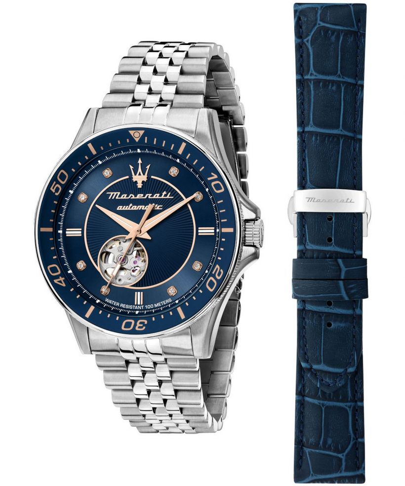 Orologio da Uomo Maserati Sfida Open Heart Automatic SET