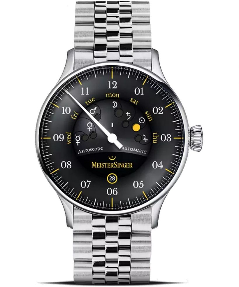 Orologio da Uomo Meistersinger Astroscope Black/Yellow Automatic Limited Edition