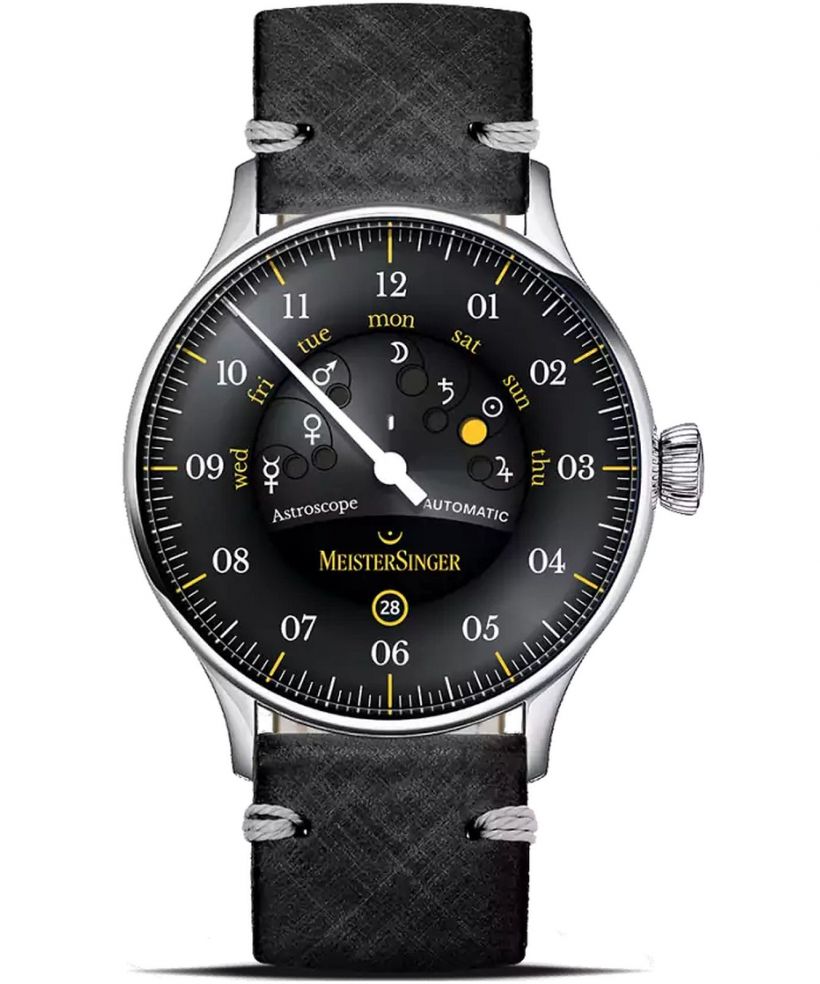 Orologio da Uomo Meistersinger Astroscope Black/Yellow Automatic Limited Edition