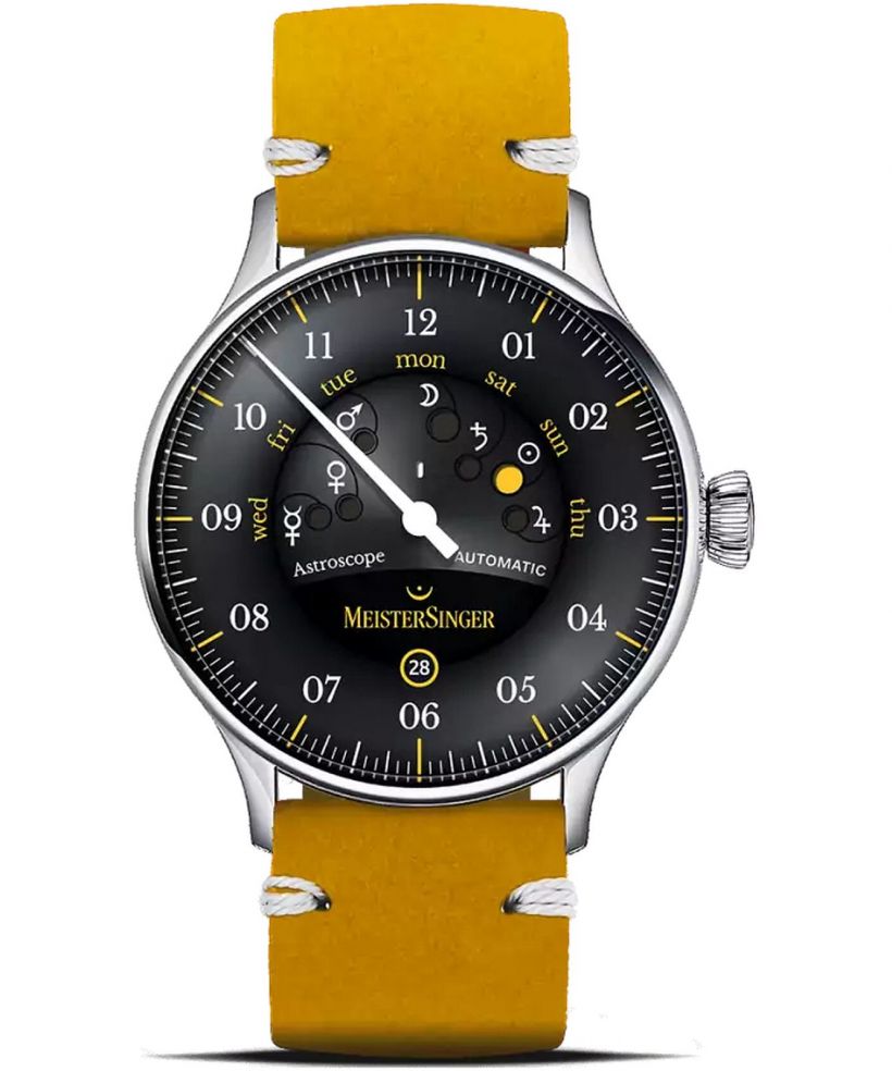 Orologio da Uomo Meistersinger Astroscope Black/Yellow Automatic Limited Edition