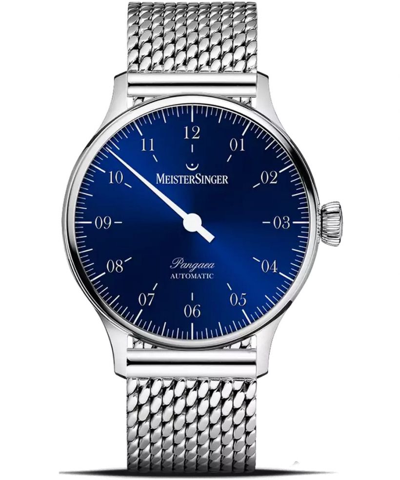 Orologio da Uomo Meistersinger Pangaea Sunburst Blue Automatic