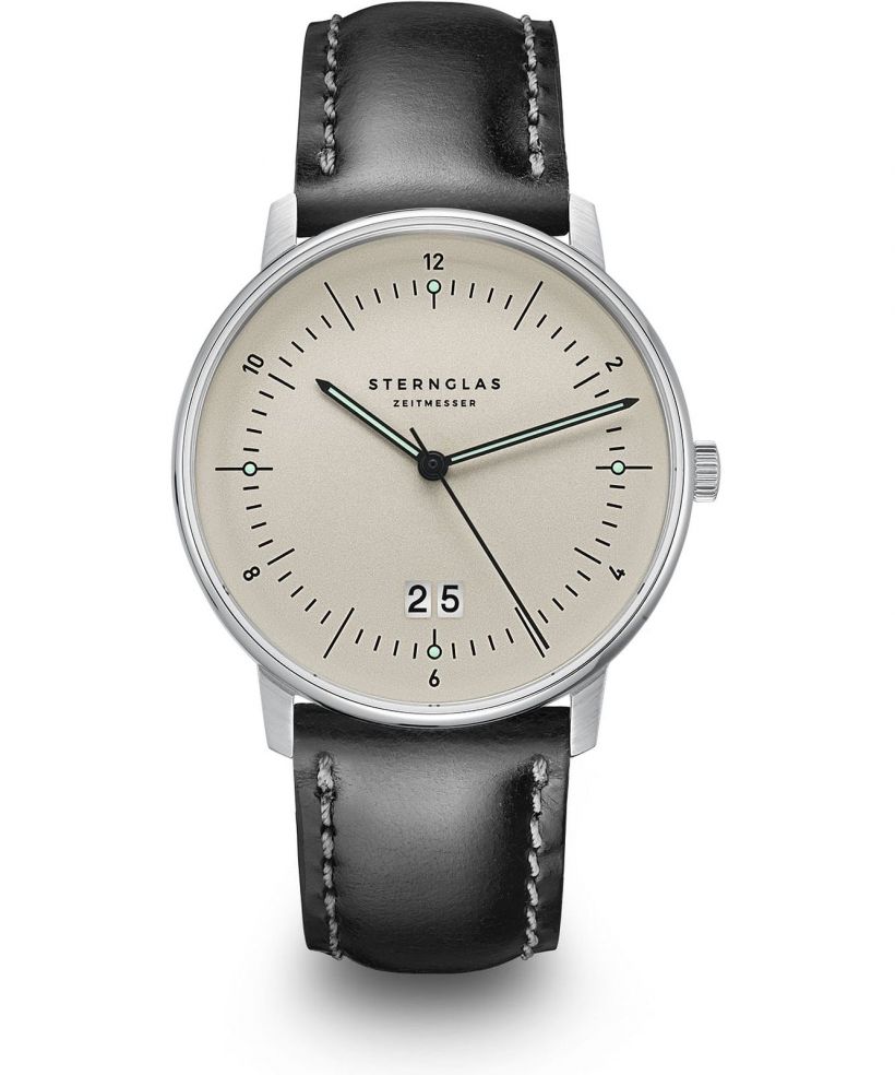 Orologio da Uomo Sternglas Naos Big Date Alabaster