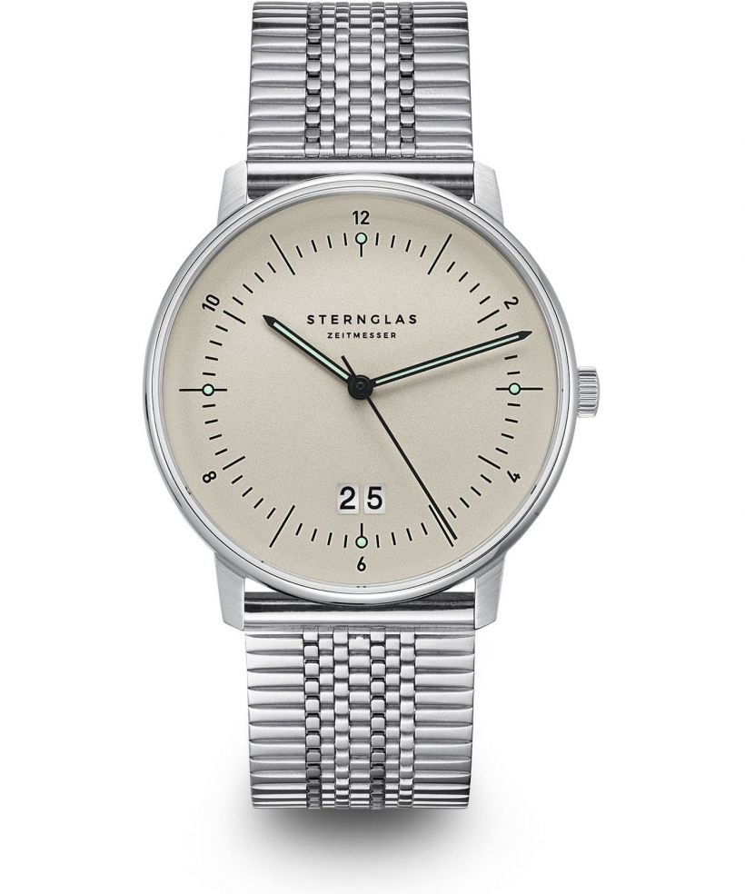 Orologio da Uomo Sternglas Naos Big Date Alabaster