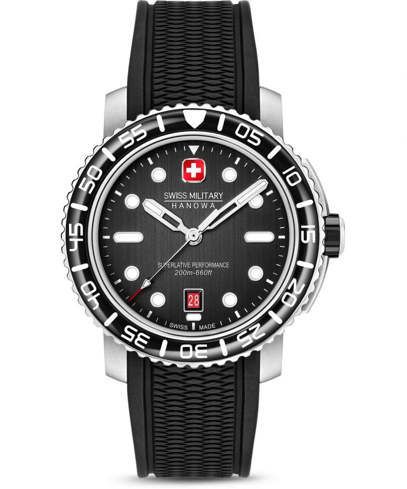 Orologio da Uomo Swiss Military Hanowa Black Marlin