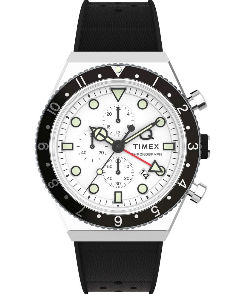 Orologio da Uomo Timex Q Three Time Zone Chronograph