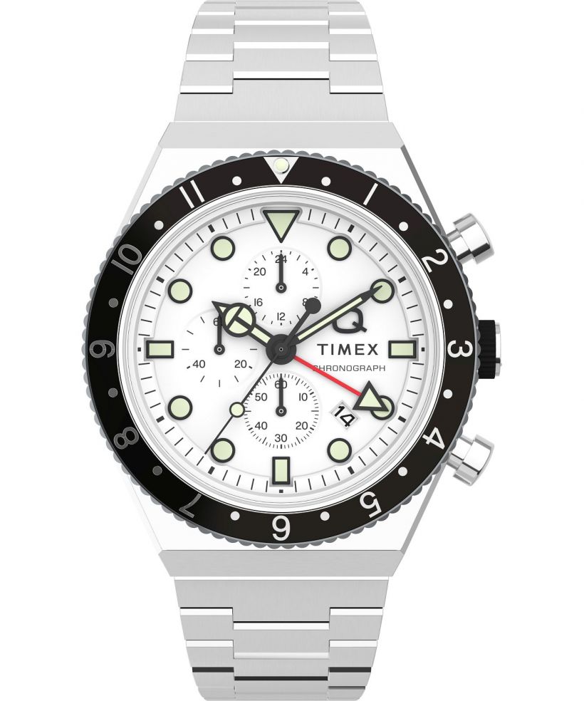 Orologio da Uomo Timex Q Three Time Zone Chronograph