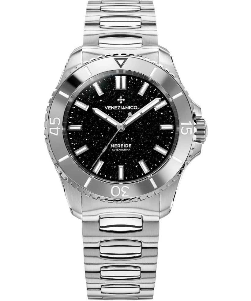 Orologio da Uomo Venezianico Nereide 39 Avventurina Nera Automatic