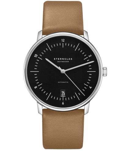 Orologio da Uomo Sternglas Naos Piano Black Automatic