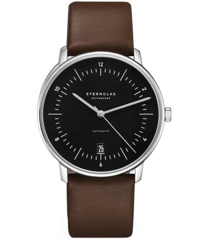 Orologio da Uomo Sternglas Naos Piano Black Automatic