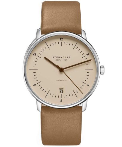 Orologio da Uomo Sternglas Naos Sand Brown Automatic