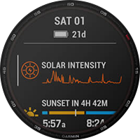 Ricarica solare (solo Fenix 6 Solar)