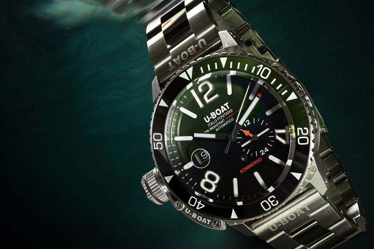 Orologio da uomo U-BOAT Sommerso Ceramic Green 