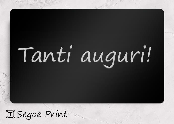 Carattere Segoe Print